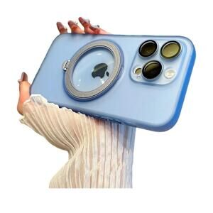 iPhone 14 Pro Max Case,Slim Translucent Matte- blue